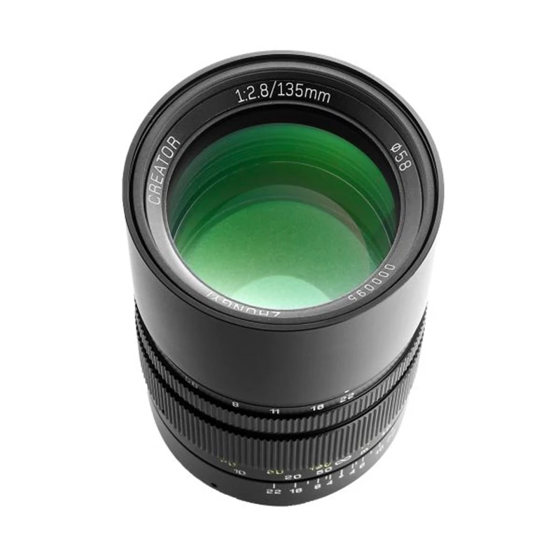 Объектив Mitakon Zhongyi Creator 135 мм f/2 8 Mark II для камер Canon EOS EF Nikon F Pentax K PK Sony E FE DSLR D850 D810 D800