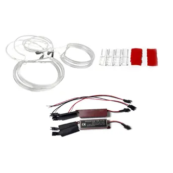 

4pcs Waterproof CCFL Angel Eyes LED Circle Headlight 200LM 16W 6000-6500K For BMW E46E38 E36 E39