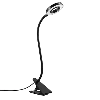 

New 7 W LED Clip Lamp Desk Light Clamp Table Lights Adjustable Book Reading Light Eye Protect Bedroom Night Light
