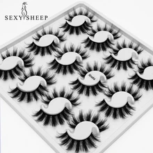 SEXYSHEEP 12 pairs 20mm natural 3D false eyelashes fake lashes makeup kit Mink Lashes extension mink eyelashes maquiagem