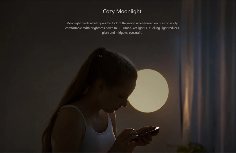 Mijia Yeelight, умный потолочный светильник, дистанционное приложение, Wi-Fi, Bluetooth, управление, умный светодиодный IP60, пылезащитный, для Mihome, приложение, Apple, Homekit