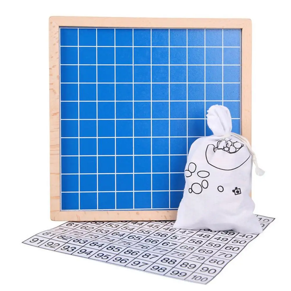  Kids Learning Board Teaching Toy Elm 1-100 Digital Continuous Board Enlightenment Children Early Ed - 4000079635112