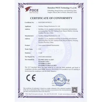 

Body Thermometer Professional Precise White LCD for Batteries Household Accessories Home Forehead Thermometer Kids Outdoor