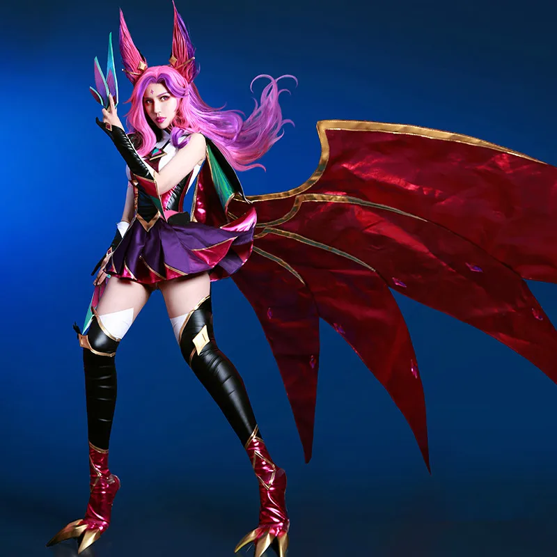 Карнавальный костюм Xayah LOL Magic girl Звездный Guardian карнавальный женский парик