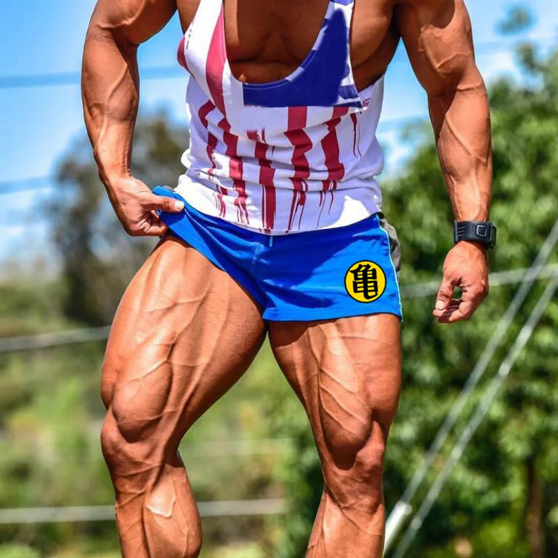 

Workout Male Casual Shorts Gym Men Fashion Brand Breathable Fitness Mens Bodybuilding Mesh Comfortable Plus Size Sports Shorts