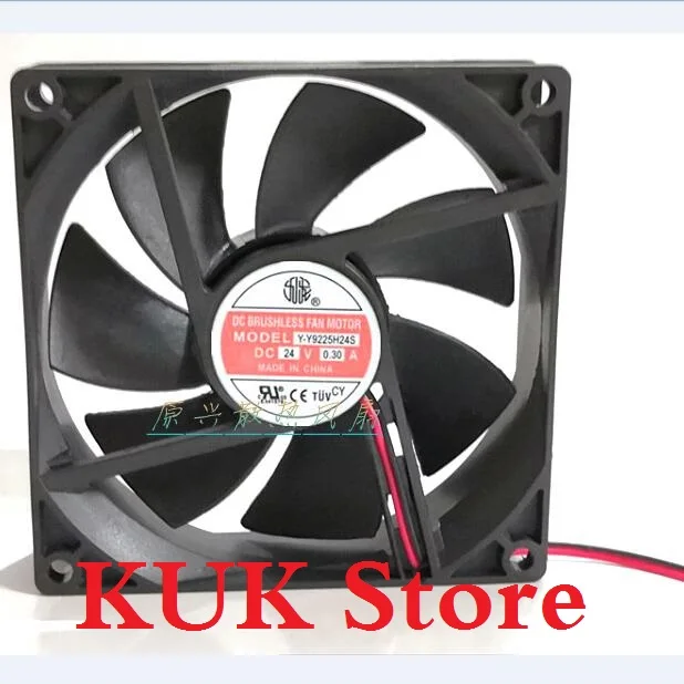 

Original NEW Y-Y9225H24S DC 24V 0.3A 92*92*25mm Radiating Fan for Welding Machine 20PCS/LOT