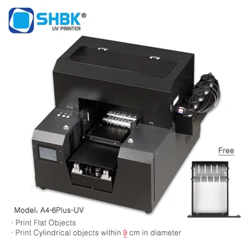 

A4UV printer UV printer with heightened rotating drum fixture Bottle holder Small UV printer with integrated circular plane