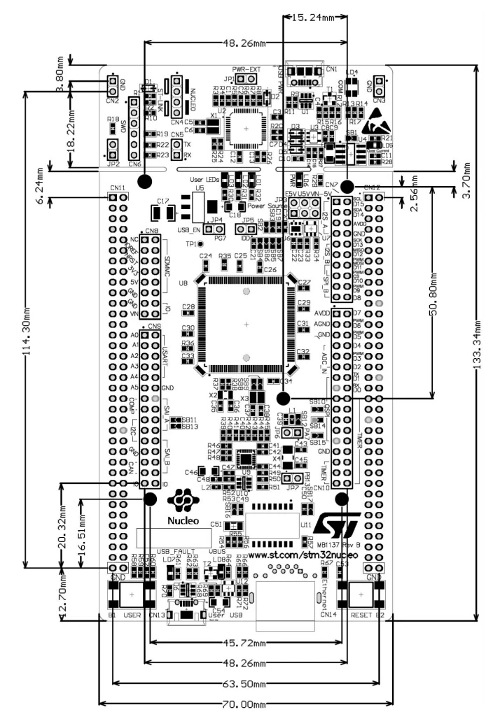 NUCLEO-F746ZG STM32 макетная плата NUCLEO с STM32F746ZG MCU NUCLEO F746ZG