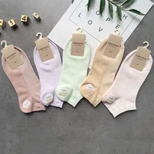 Летние женские спортивные короткие носки, 5 шт. тонкие женские носки хлопковые короткие носки женские спортивные хлопковые носки