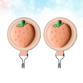 

2pcs Wall Hook Creative Novel Wooden Reusable Durable Practical Wall Hook for Kitchen Bathroom