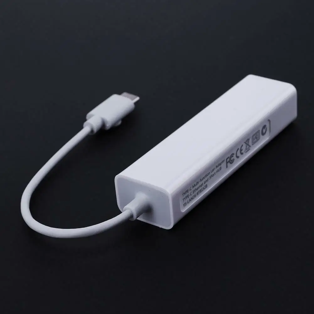 USB 3,1 Тип C RJ45 внешняя сетевая карта USB 2,0 3 Порты и разъёмы usb-хаб для ноутбука MacBook Тип C до USB RJ45 1000M Ethernet-адаптер