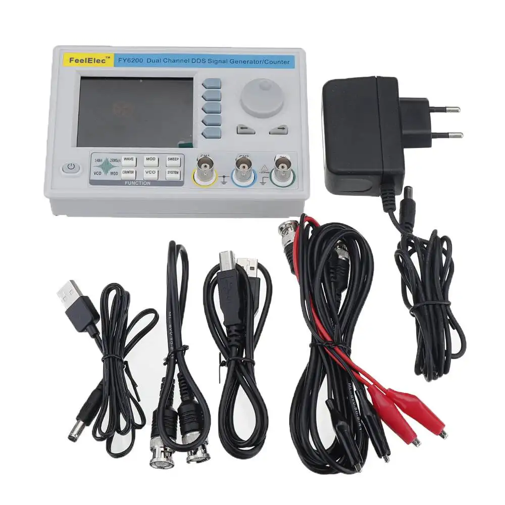 60MHz FY6200 Embedded Panel Signal Generator DDS Dual-channel Function Generator 60MHz form Frequency Generator
