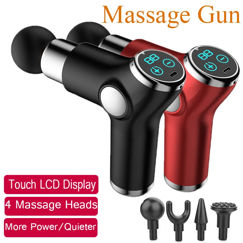 Mini Muscle Theragun Massage Gun Massage Body Neck Massager Deep Tissue Percussion Relaxation Pain Relief Exercising