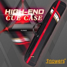 

JF J-flowers Billiard 7 Holes Cue Case 3 Butts 4 Shafts Waterproof Fabric Wear-resistant Professional Large Capacity Pocket