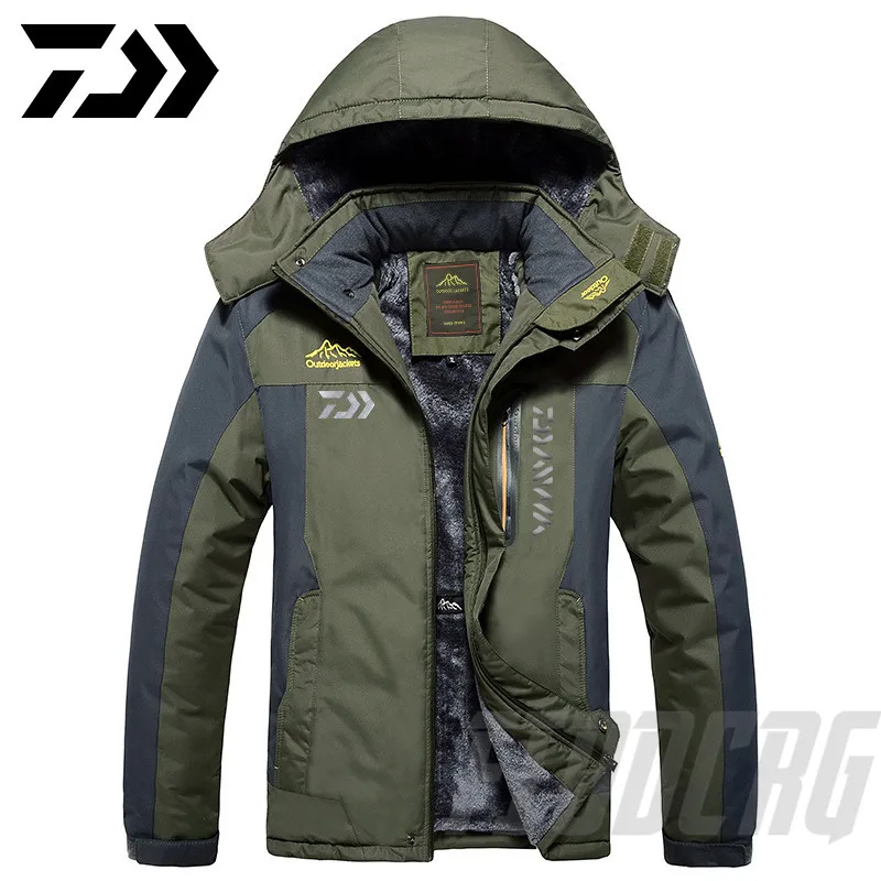 2020 New DAWA Thick Fishing Jacket Winter Waterproof Fishing Clothing