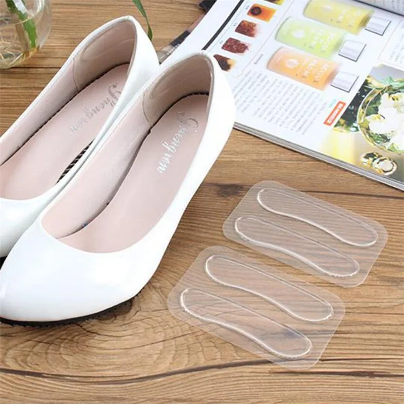 1 Pair 3 Styles Soft Silicone Insert Heel Liner Grips Silicone Gel Heel Protector High Comfort Pads Feet Care Accessories