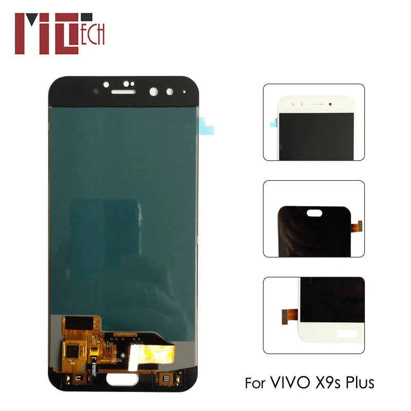 

AMOLED For VIVO X9s Plus X9SP LCD Display Touch Screen Digitizer Assembly Replacement 5.85'' Black White No Frame