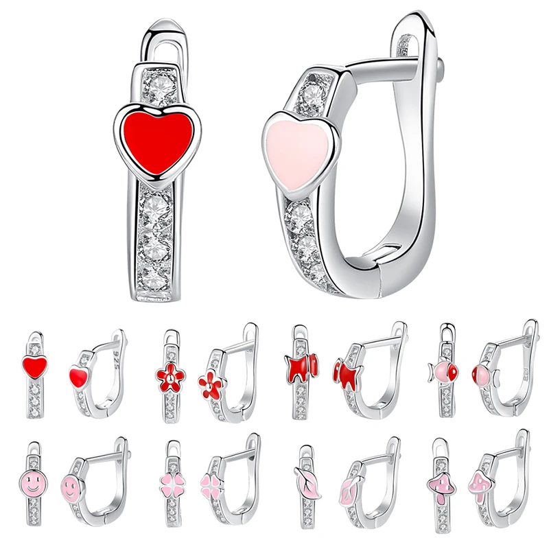 Girls Earrings Kids 925 Sterling Silver Child Sterling Silver