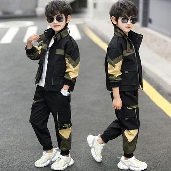 

2020 Spring Autumn Boys Handsome Fashion Cool Sports Two-piece Set