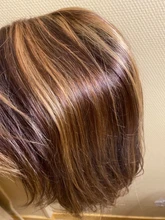 Color degradado 4/27 # BOB resaltar pelucas corto 4x4 de cierre de encaje BOB pelucas de cabello humano Pre arrancado para las mujeres negras de cierre de encaje pelucas