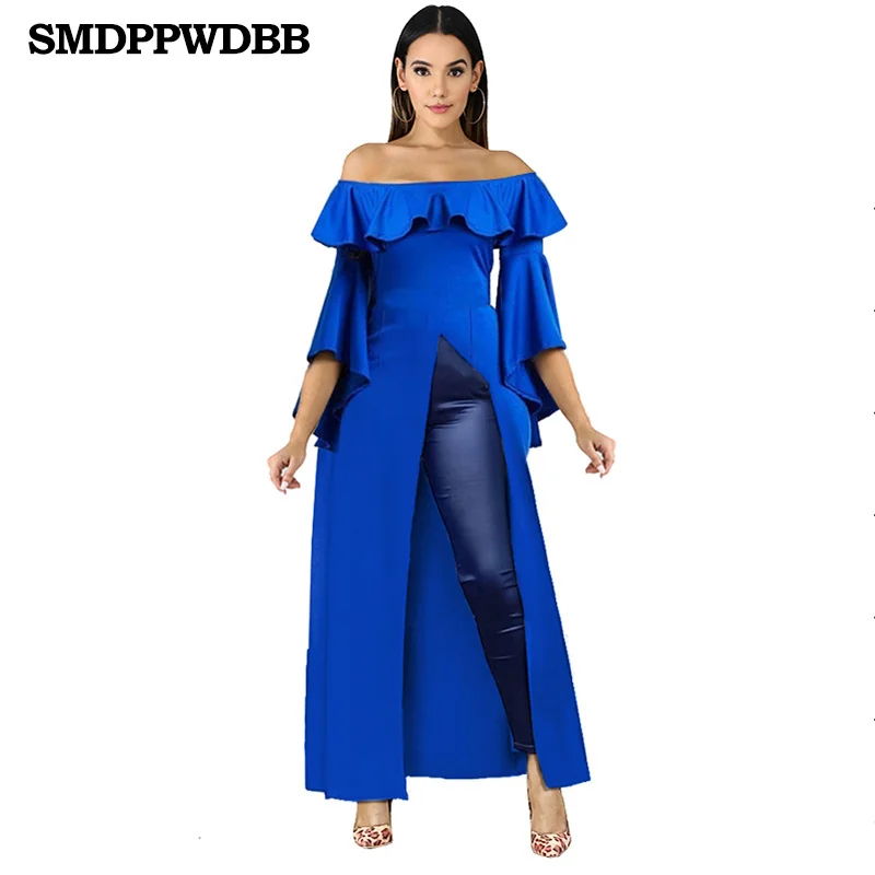 

One word collar elegant evening dress satin formal formal dresses Open fork Floor-Length Long evening gown robe de soiree