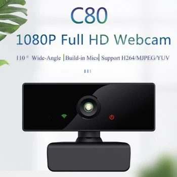 

1080P Full HD USB Webcam Computer PC Web Camera With Microphone For Video Online Teaching Live Broadcast Conference Work