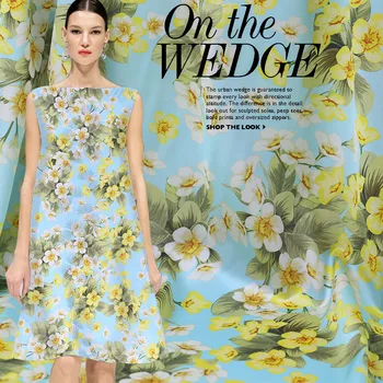 

19 mm stretch satin silk fabric meter 108 cm digital inkjet silk fabric satin dress shirt printed fabric wholesale silk cloth