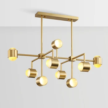 

Postmodern Restaurant Luxury Chandeliers Lighting Nordic Designer Simple Living Room Bedroom Hanging Lamp Nordic Study Fixture