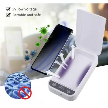 

Mobile Phone UV Disinfection Box Portable Ultraviolet Disinfector Mask Sterilize