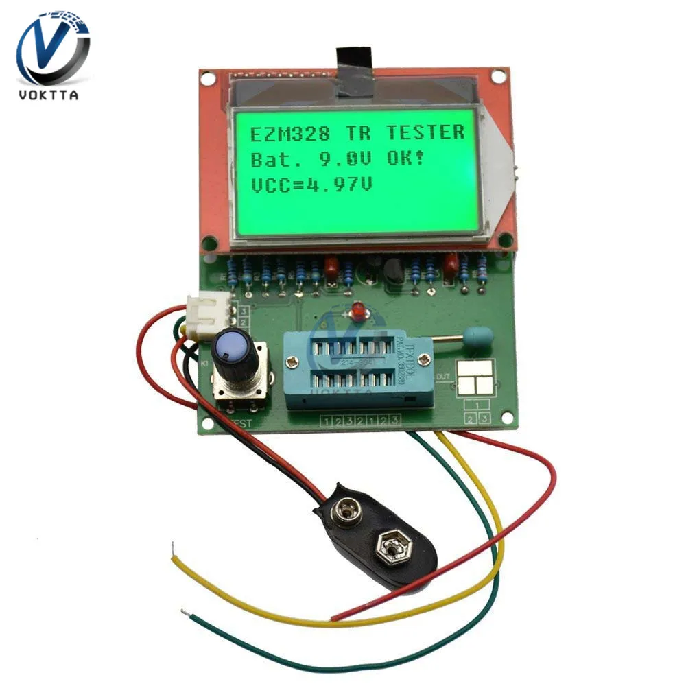 EZM328 GM328R Транзистор тестер цифровой комбо мультиметр Частота LCR диодный конденсатор метр профессиональный Транзистор тестер