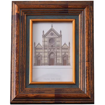 

Retro creative European-style 7 inch 5/6/8/10 inch photo solid wood table frame ornaments frame table