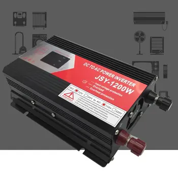 

Digital Display 1200W Car Power Inverter DC To AC220V Aluminum Alloy USB Converter High Conversion Converter