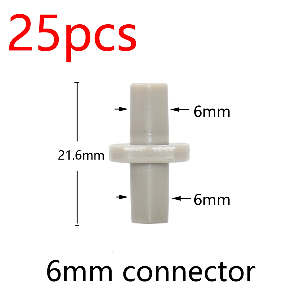 Garden Hose Connectors Barbed Tee Elbow Cross End Plug Coupling WDrip Irrigation System Atering Fitting For 3/5 4/7mm Hsse