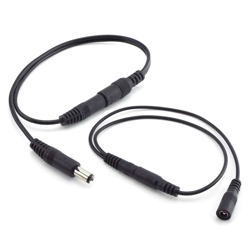 1 unidad 2,1*5,5mm 12V 1 hembra a 2 macho divisor de enchufe Cable cctv accesorios DC fuente de alimentación CCTV Cámara cable de vigilancia