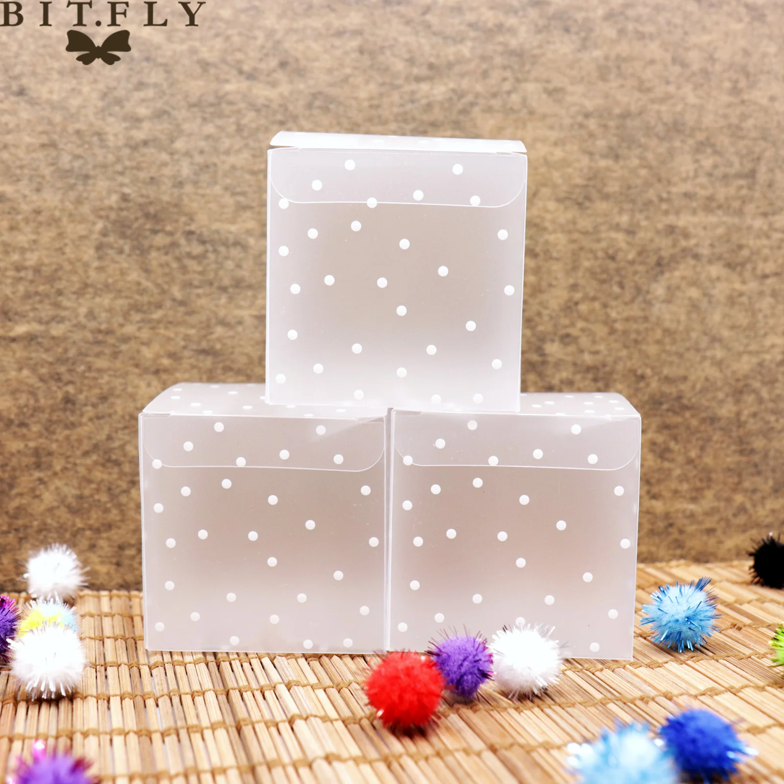 Square Transparent PVC Cube Gifts Candy Boxes Chocolate Favo Wedding K7N6 S D1E2 