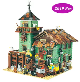 

The Old Finishing Store Model building kits compatible lepining 21310 building brick MOC Series Set Children Educational