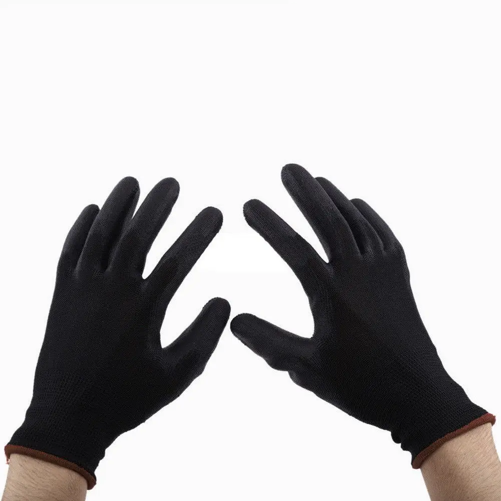 1 пара, ПУ нейлоновые рабочие перчатки с защитным покрытием, для строителей, защита ладоней, s m l, Новые Антистатические многофункциональные перчатки, рабочие инструменты, унисекс