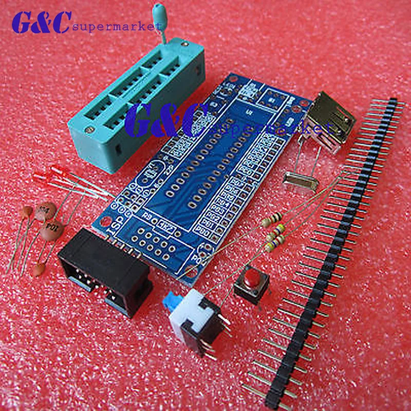1 шт. ATMEGA8 ATMEGA48 ATMEGA88 макетная плата AVR(без чипа) DIY Kit