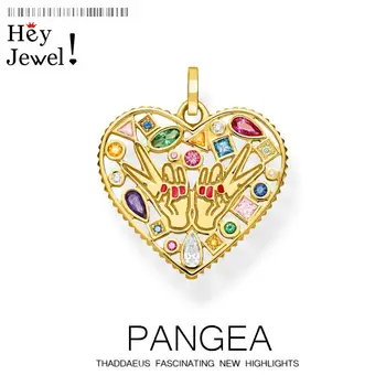 

Pendant Love & Peace,2020 Fashion Jewelry Europe 925 Sterling Silver Necklace Positive Energy Bohemia Gift For Woman & Men