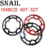 Snail Chain ring Round 104 BCD 40t 42t 44t 46t 48t 50t 52t tooth MTB Mountain Bike ChainWheel Tooth Plate 104bcd 44 46 48 50 52 ► Photo 1/6