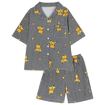 

Harajuku Kawaii Homewear For Women 2020 Summer Pyjamas Japanese Soft Girl Anime Pikachu Sailor Moon Casual Nightgown