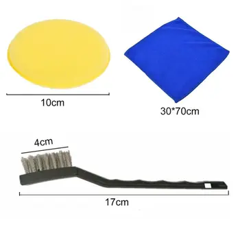 

Set Car Cleaning Brush Accessories Wheel Detailing Boar Hair Towel Sponge