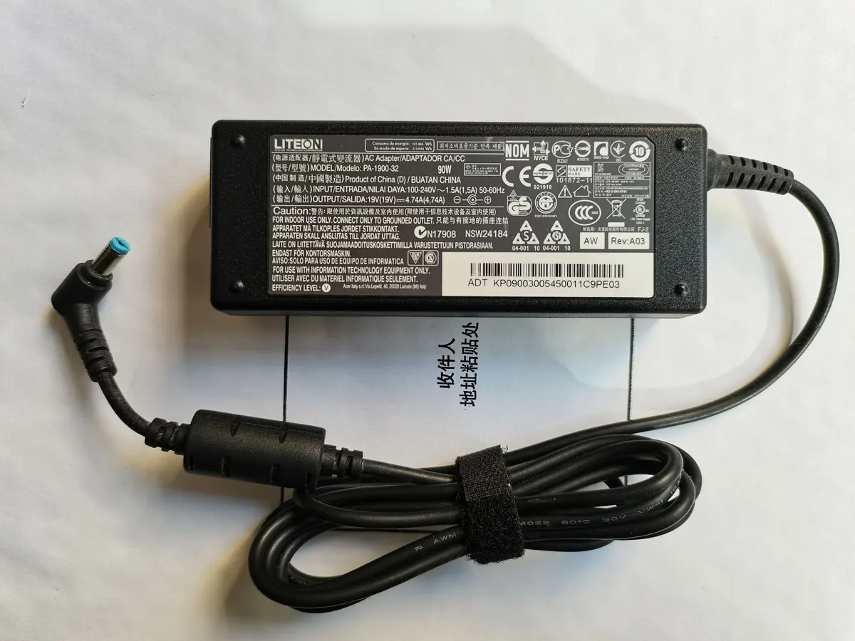 Зарядное устройство для ноутбука новый оригинальный OEM LITEON 19 в 4.74A 90 Вт PA-1900-32 5 мм *