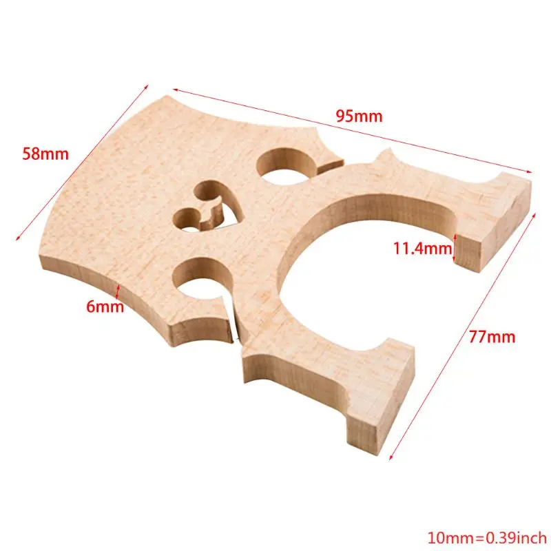 1 шт. изысканный Виолончель мост 4/4 3/4 1/2 1/4 1/8 Одежда высшего качества из кленового дерева