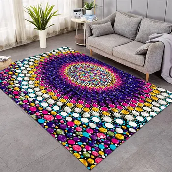 

New Mountain Zen by Amy Diener Large Carpets for Living Room Gemstone Floor Mat 3D Printed Area Rug Room Fashion Mat