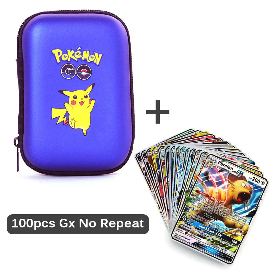 Álbum de 50 tarjetas de capacidad de disco duro portátil caso titular de la tarjeta de Pokemon Pikachu juego tarjetas marcadores de libros titular