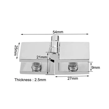 

4pcs Adjustable Glass Hinges Fixing Tarnishing Kitchen Bathroom Shelf Door Holder Hardware Accessories