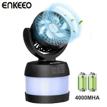 Enkeeo перезаряжаемый светодиодный портативный фонарь s походный фонарь с мини-вентилятором внешний аккумулятор для активного отдыха