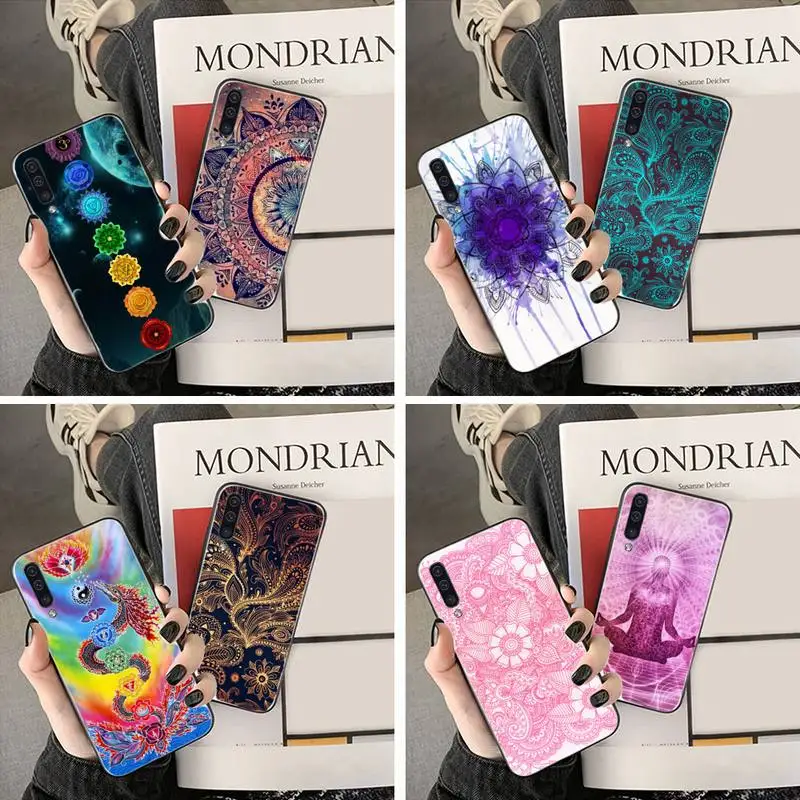 

Mandala Chakra Yoga Luxury Unique Phone Cover For Samsung Galaxy S8 S9 S10 Plus S10E Note 3 4 5 6 7 8 9 10 Pro Lite cover