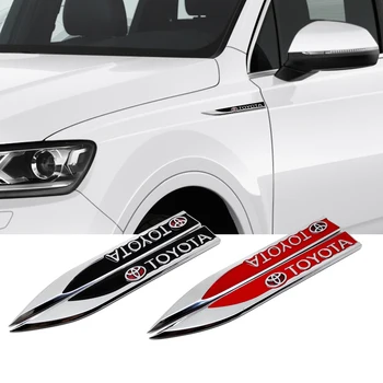 

For Toyota Camry Corolla RAV4 Reiz Avensis Auris 4Runner Yaris Car-Styling Accessories Side Sticker Decal Emblem Fender Durable